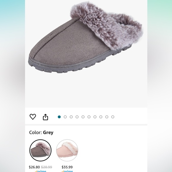 Jessica Simpson Faux Fur Comfy Furry Soft Slippers w/ Memory Foam NEW!! Size 6-7 - Picture 10 of 12